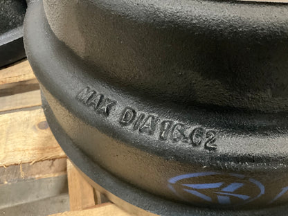 (2) Automann 151-6501BA Brake Drum, 16-1/2'' X 5'' - 10 Hole, 8.78'' Pilot