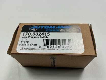 Automann 170-002415 Low Pressure Switch, 60PSI, Replaces Mack # 1MR2415