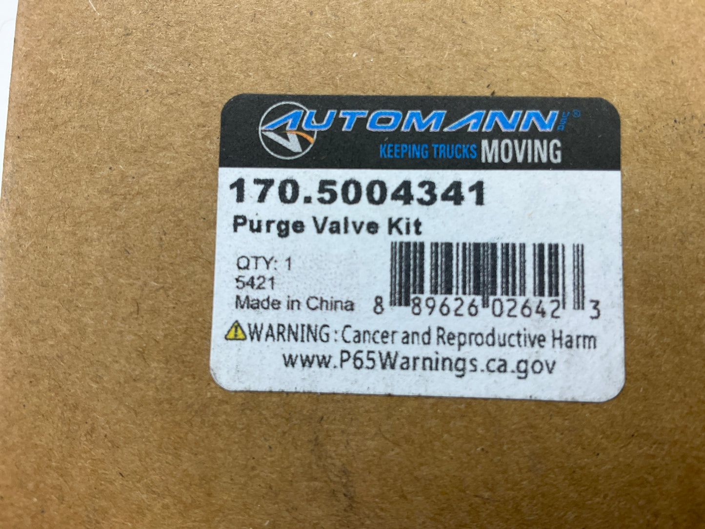 Automann 170.5004341 Purge Valve For AD9 Type Air Dryer Soft Seat, 12V-75W