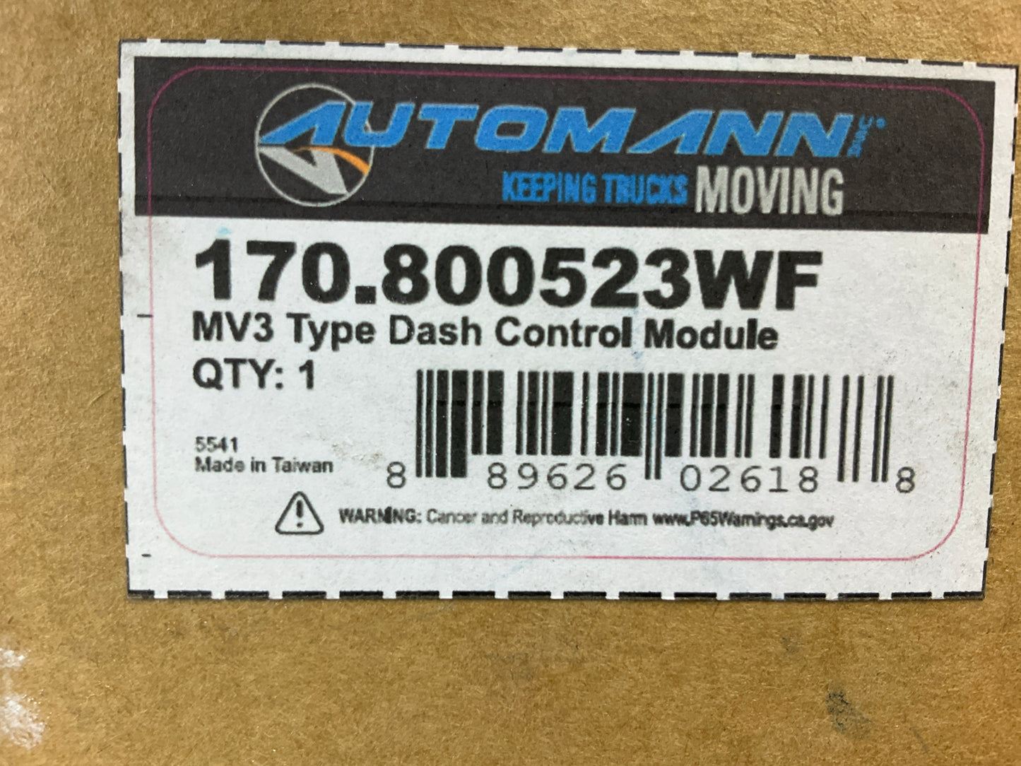 Automann 170.800523WF MV3 Type Dash Control Module For Peterbilt 379