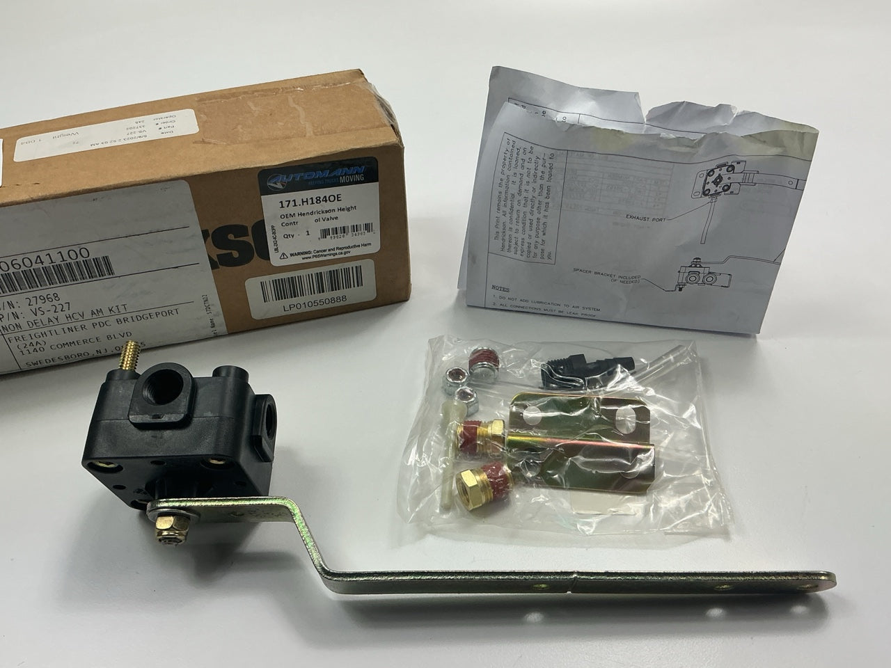 Automann 171.H184OE Ride Height Control Valve Replaces Hendrickson 50433001