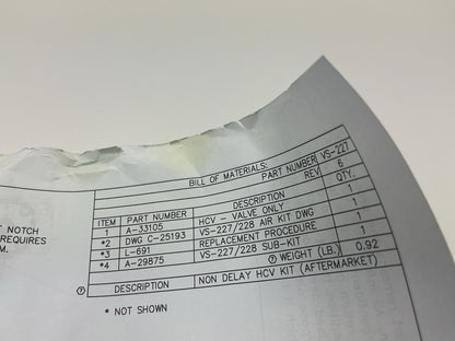 Automann 171.H184OE Ride Height Control Valve Replaces Hendrickson 50433001