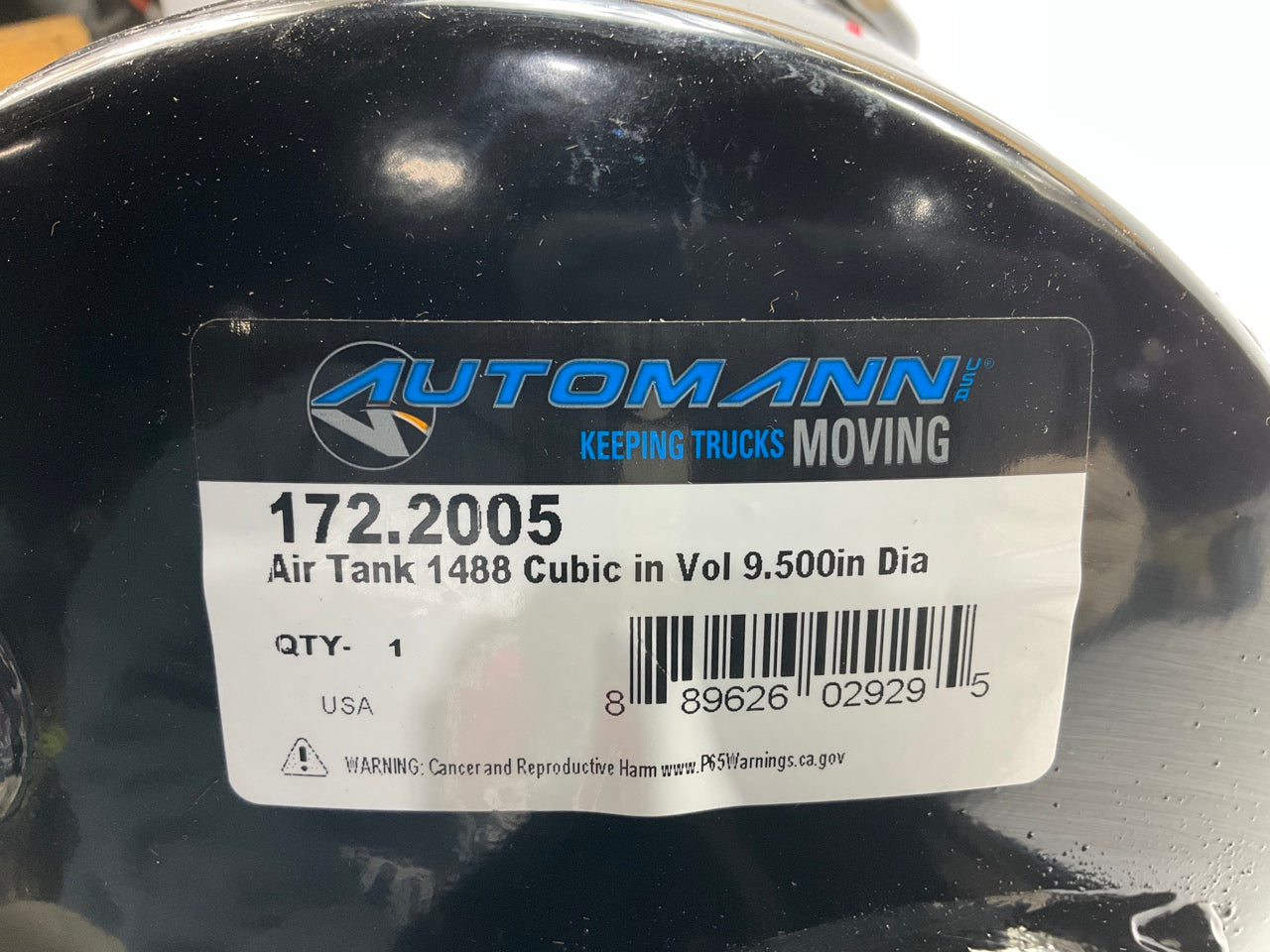 Automann 172.2005 Air Brake Tank, 24.5 X 9.5, 1488 Cubic Inch