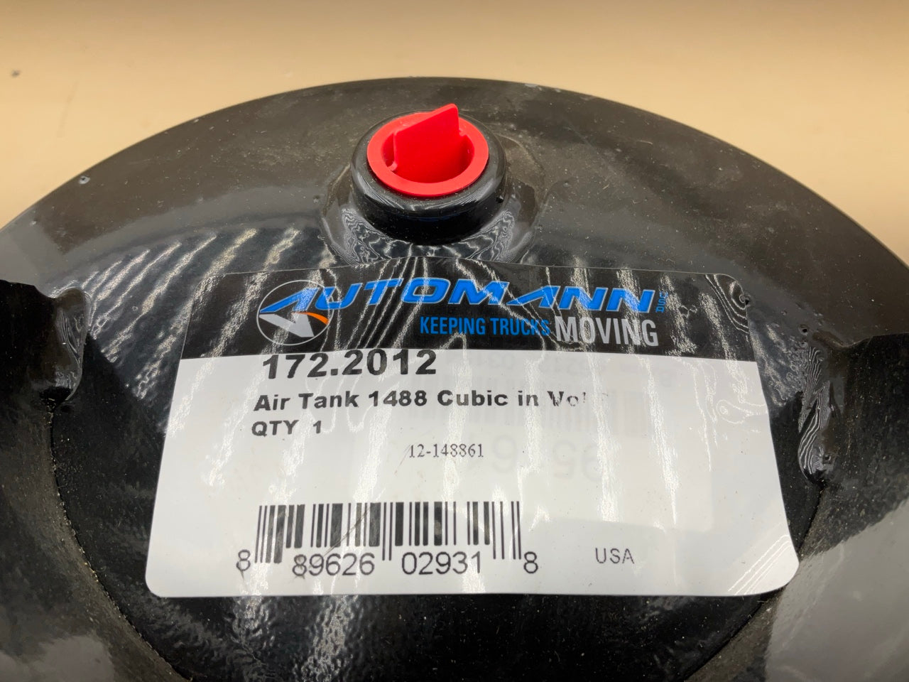 Automann 172.2012 Air Tank, 6.44 Gallon, 9-1/2'' X 22-1/2'', 27.5'' Mount Centers