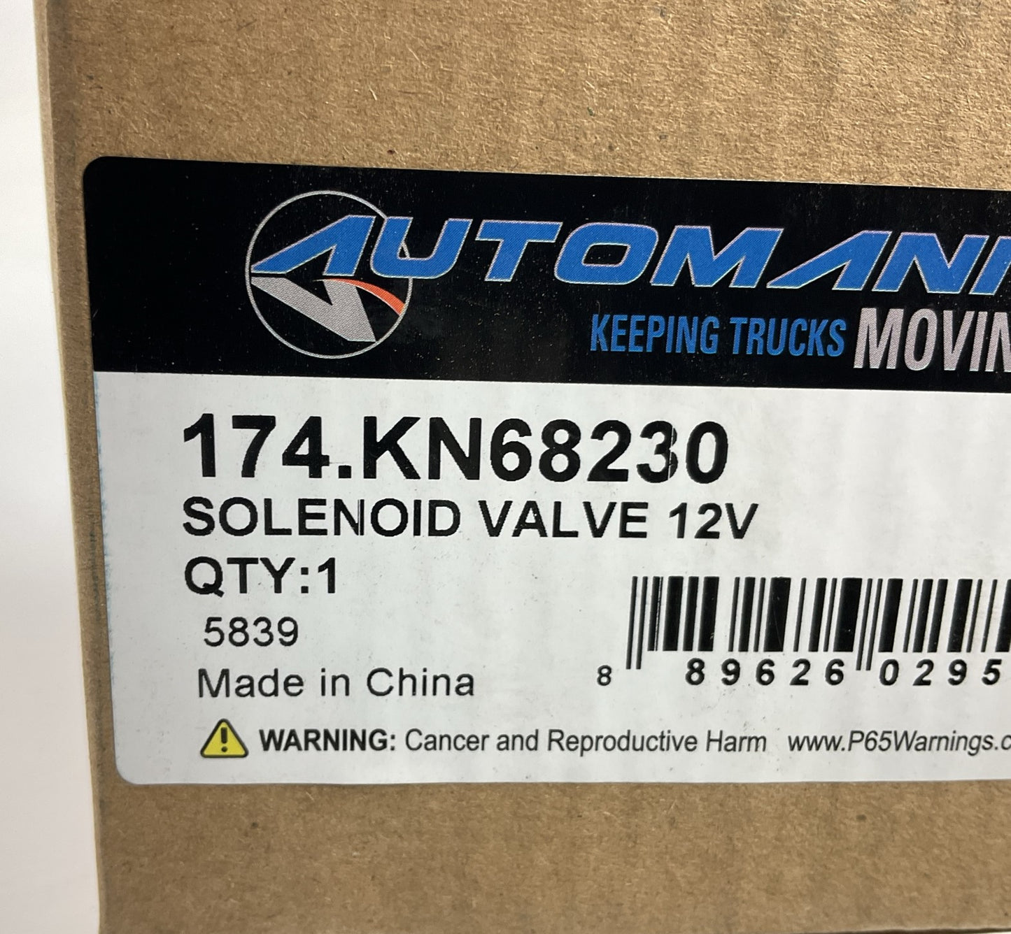 Automann 174.KN68230 Axle Shift Solenoid Replaces Eaton 46805, KN68230