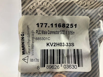 Automann 177.1168251 Male PLC Air Brake Fitting Brass Connector, 5/32'' X 1/16''