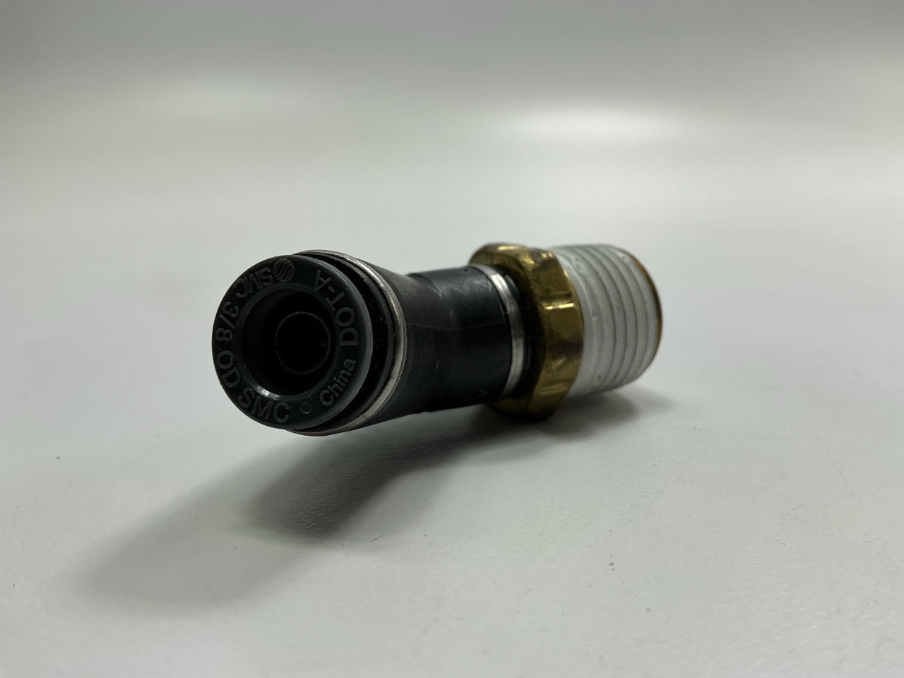 Automann 177.11746D PLC 45 Degree Elbow 3/8 Tube X 1/2 NPT Air Brake Fitting