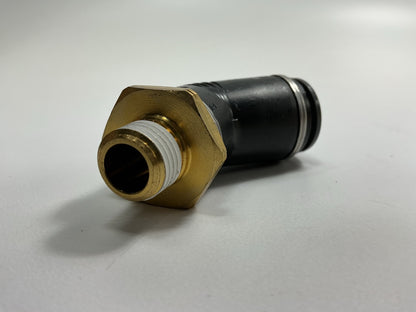 Automann 177.11748B Air Brake Push-lock Fitting 45 Degree Male Elbow 1/2'' X 1/4''