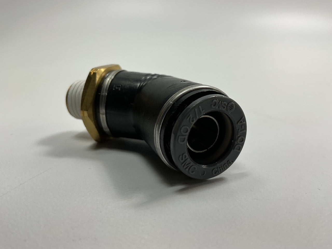 Automann 177.11748B Air Brake Push-lock Fitting 45 Degree Male Elbow 1/2'' X 1/4''