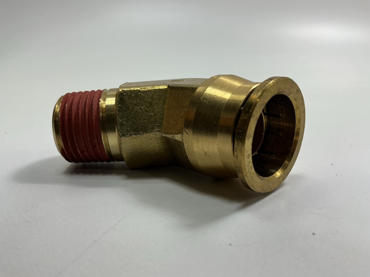 Automann 177.13B1712D Brass PLC Male 45 Deg Elbow Fitting, 3/4'' Tube, 1/2'' Pipe