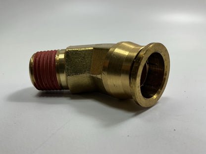 Automann 177.13B1712D Brass PLC Male 45 Deg Elbow Fitting, 3/4'' Tube, 1/2'' Pipe