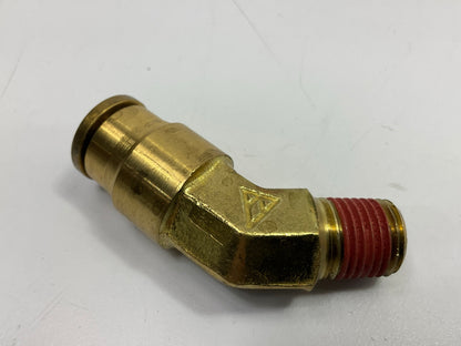 Automann 177.13B178B Brass PLC 45 Deg NS Elbow 1/2'' X 1/4'' Air Brake Fitting