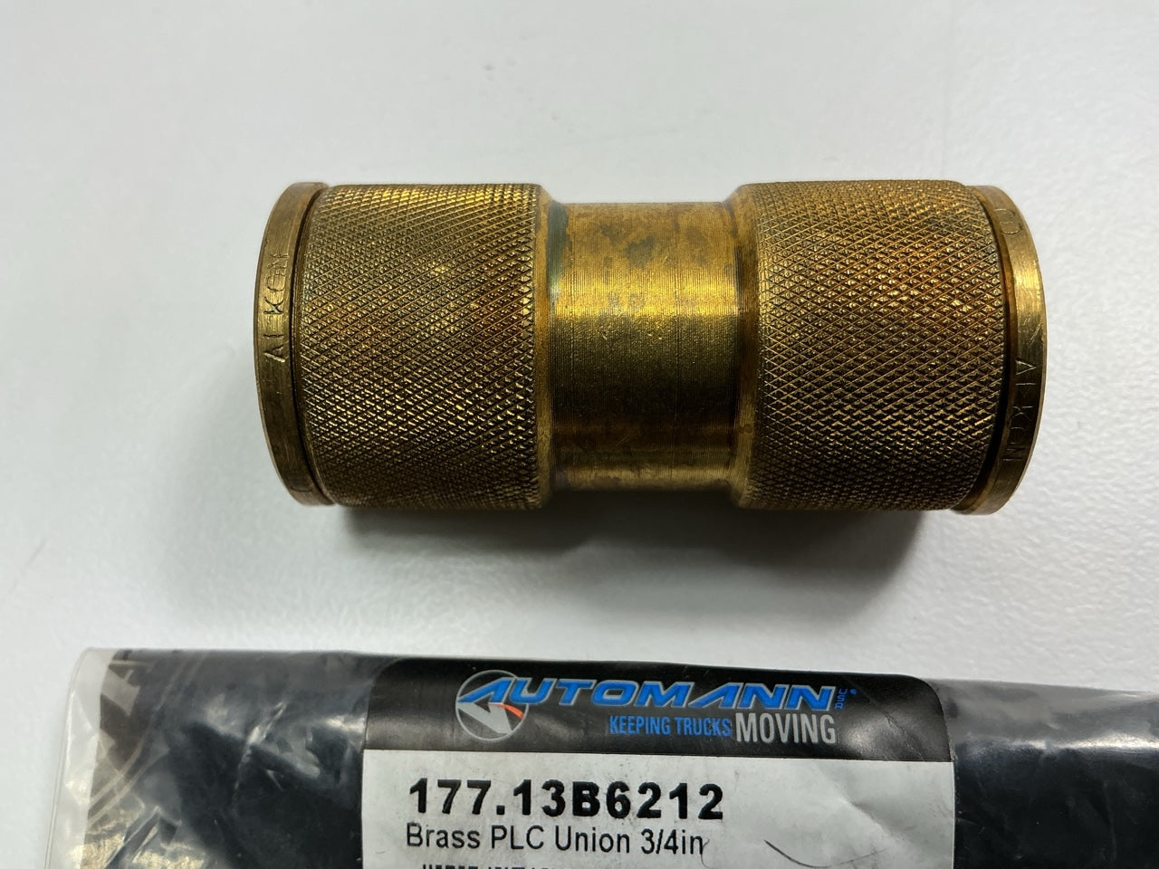 Automann 177.13B6212 3/4''  Brass PLC Union Push-Lock Connector Air Brake Fitting
