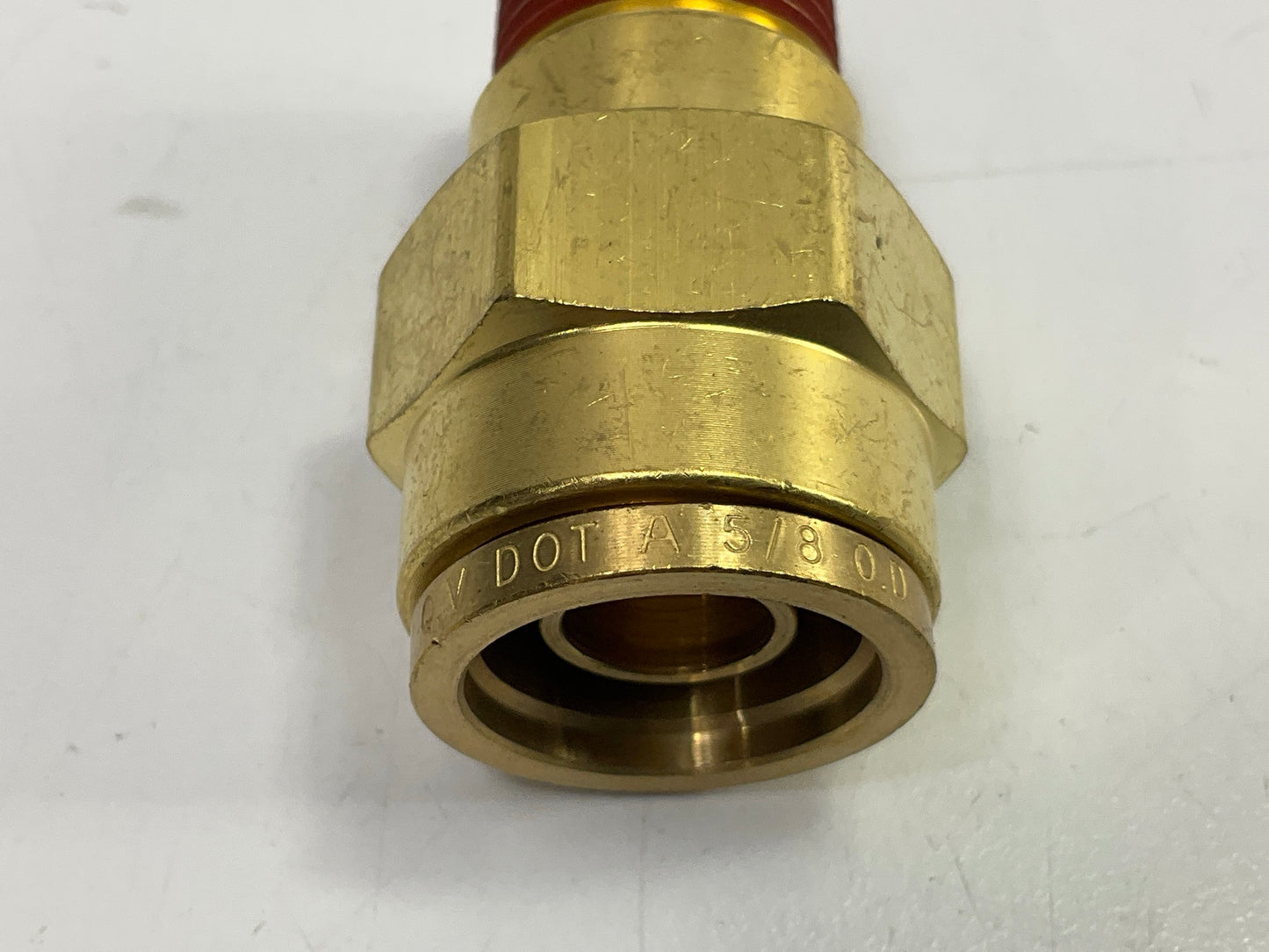Automann 177.13B6810C Brass PLC Air Brake Male Connector 5/8'' Tube X 3/8'' Pipe
