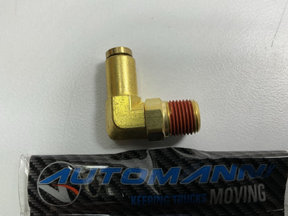 Automann 177.13B692A Brass PLC Brake Line Connector Elbow 1/8'' Tube X 1/8'' NPT