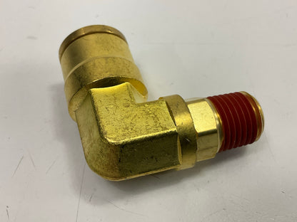 Automann 177.13B698B Push-Lock Air Brake Fitting 90° Male Swivel Elbow 1/2 X 1/4