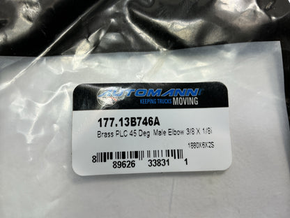 AUTOMANN 177.13B746A 3/8'' Tube X 1/8'' Swivel Pipe 45 Degree Brass PLC Male Elbow