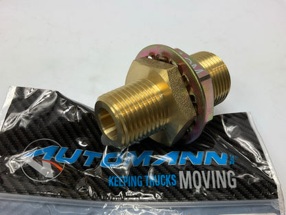 Automann 177.4006 1/2'' Male X 3/8'' Female Bulkhead Frame Fitting 1-29/32'' Long