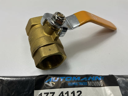 Automann 177.4112 Ball Valve, 3/4'' NPT Female Ends