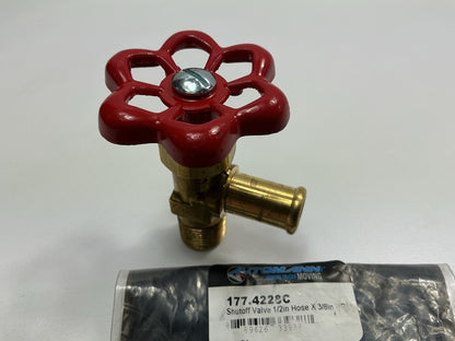 Automann 177.4228C Universal Shutoff Valve, 1/2'' Hose X 3/8'' NPT