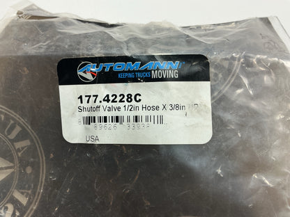 Automann 177.4228C Universal Shutoff Valve, 1/2'' Hose X 3/8'' NPT
