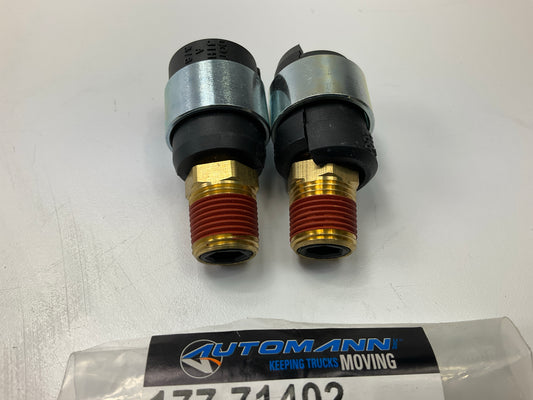 (2) Automann 177.71402 Air Brake Hose 3/8'' Repair Fittings