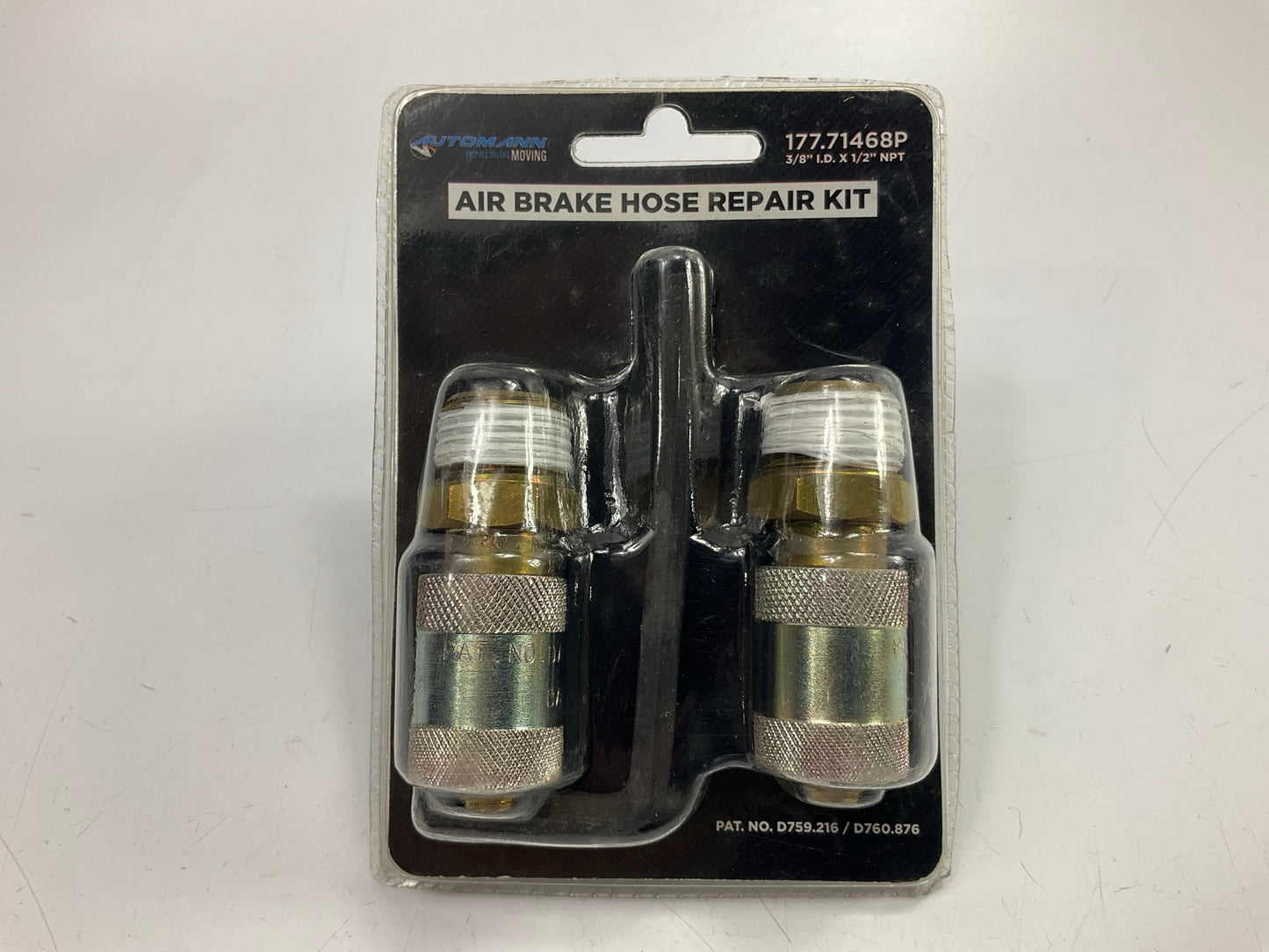 Automann 177.71468P Air Brake Hose Repair Kit 1/2'' NPT For 3/8'' ID Rubber Hose