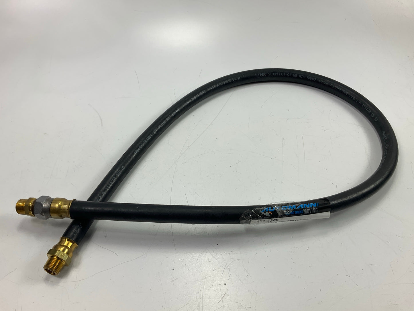 Automann 177.7246 Air Brake Hose Assembly, 3/8'' Swivel X 3/8'' Fixed X 46'' Long