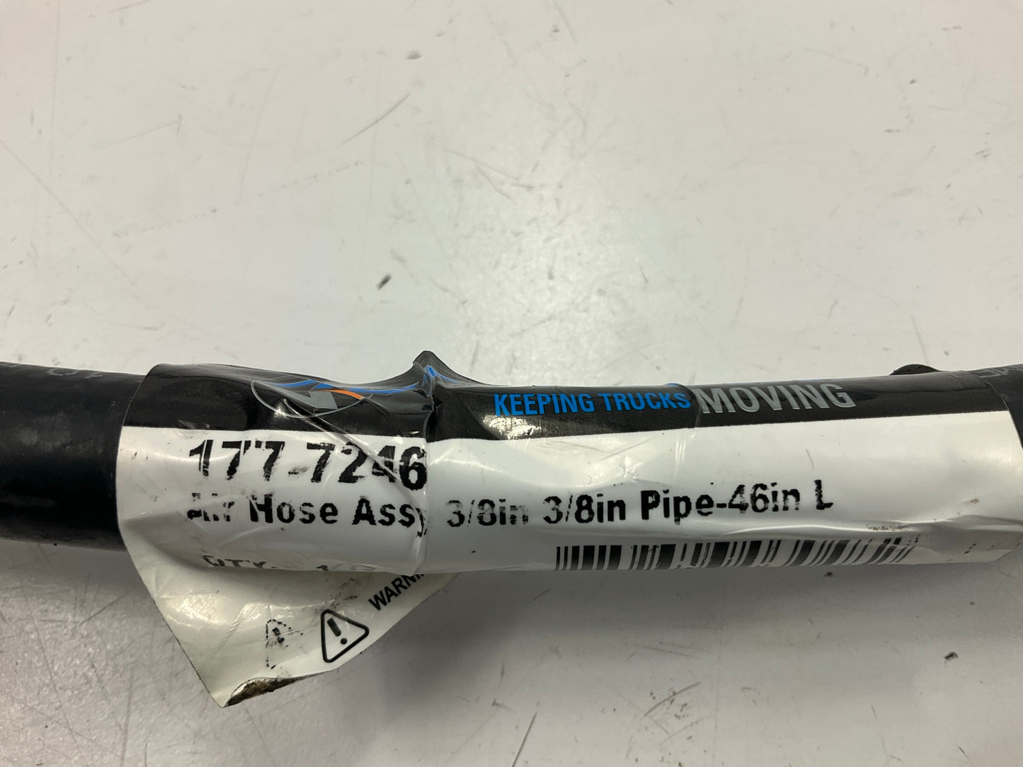 Automann 177.7246 Air Brake Hose Assembly, 3/8'' Swivel X 3/8'' Fixed X 46'' Long