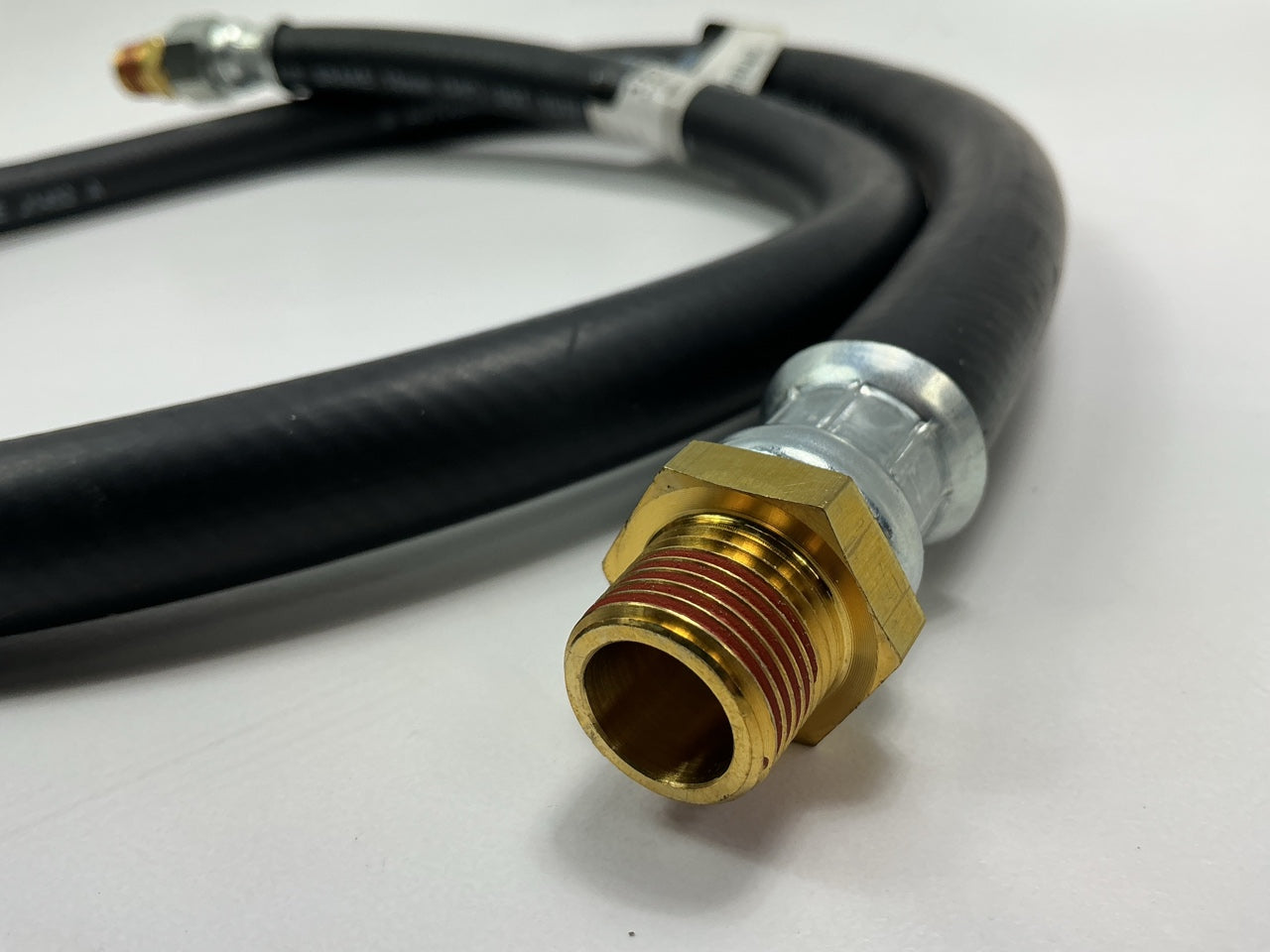 Automann 177.7248 48'' Air Brake Hose 3/8 NPT, One End Fixed, Other End Swivel