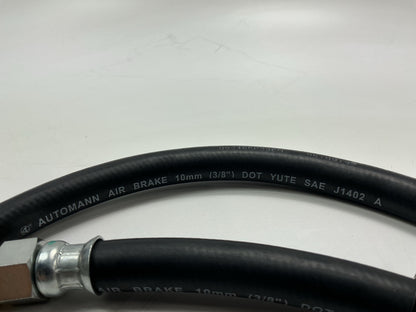Automann 177.7248 48'' Air Brake Hose 3/8 NPT, One End Fixed, Other End Swivel