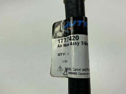 Automann 177.7420 Air Brake Hose Assembly, 3/8'' Swivel X 3/8'' Swivel X 20'' Long
