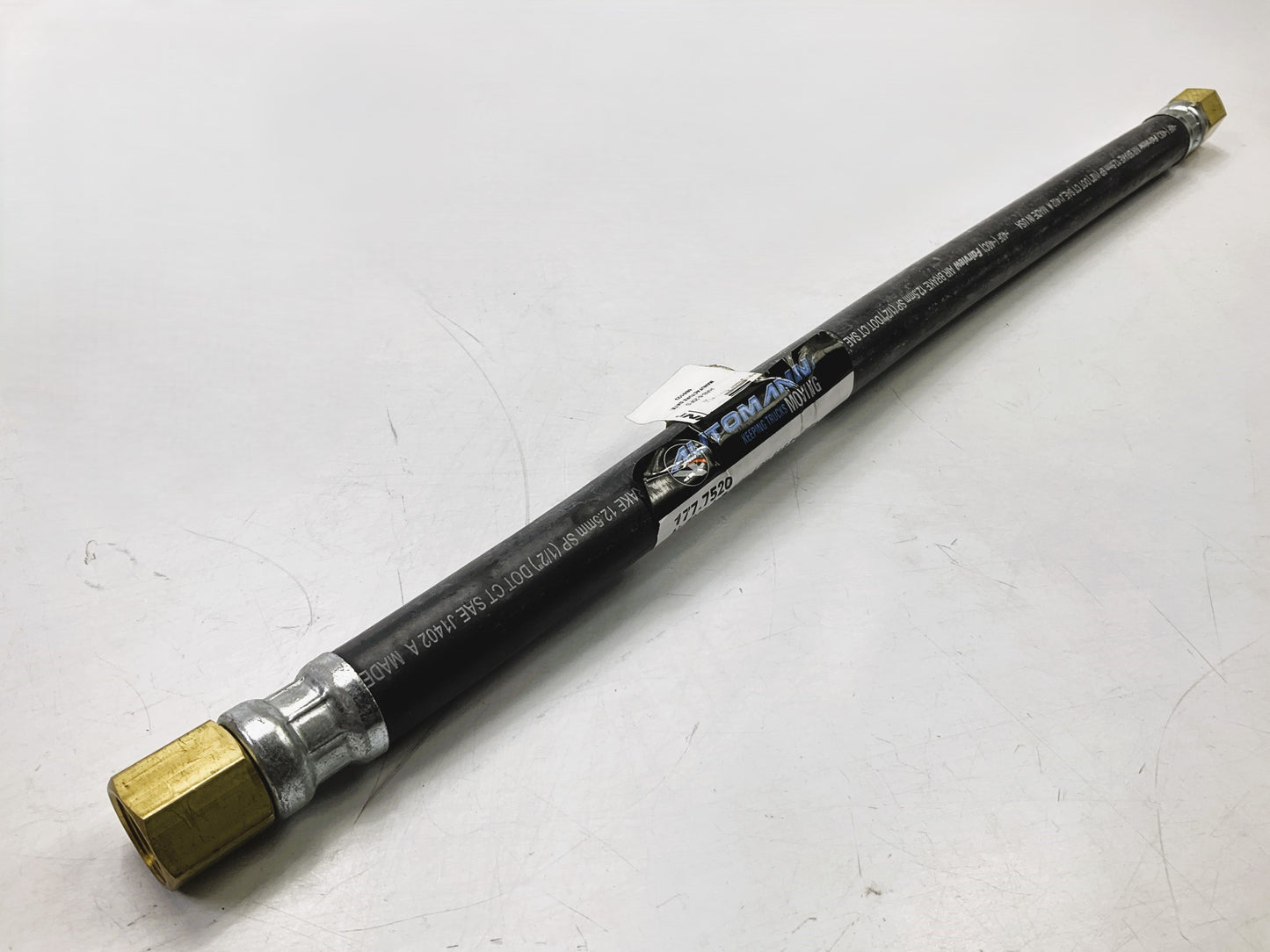 Automann 177.7520 Air Brake Hose, 1/2'' Swivel X 1/2'' Swivel X 20'' Long