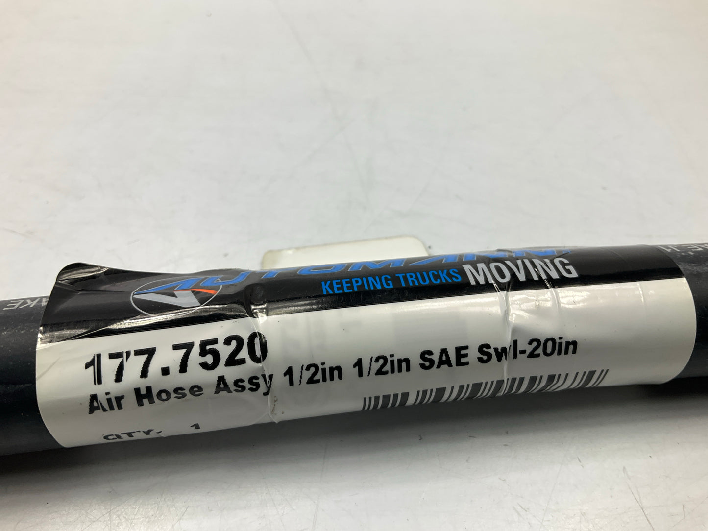 Automann 177.7520 Air Brake Hose, 1/2'' Swivel X 1/2'' Swivel X 20'' Long