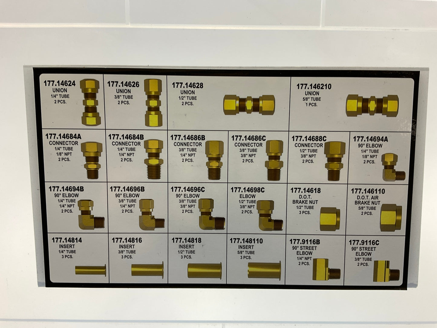 Automann 177-8000KT Compression Air Fitting Mobile Repair Kit, 95 Pieces W/ Case