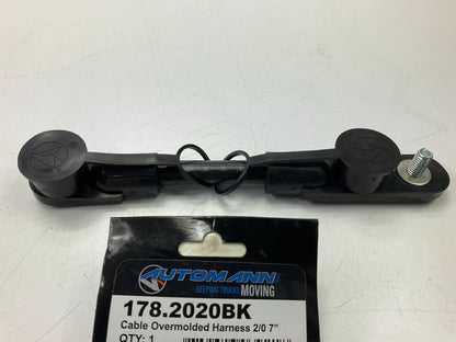 Automann 178.2020BK Black 2/0 Overmolded Cable Harness Replaces BC207M2BWS