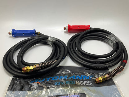 Automann 179.3009.15 Rubber Air Line Set 15 Feet W/handles 1/2'' Swivel