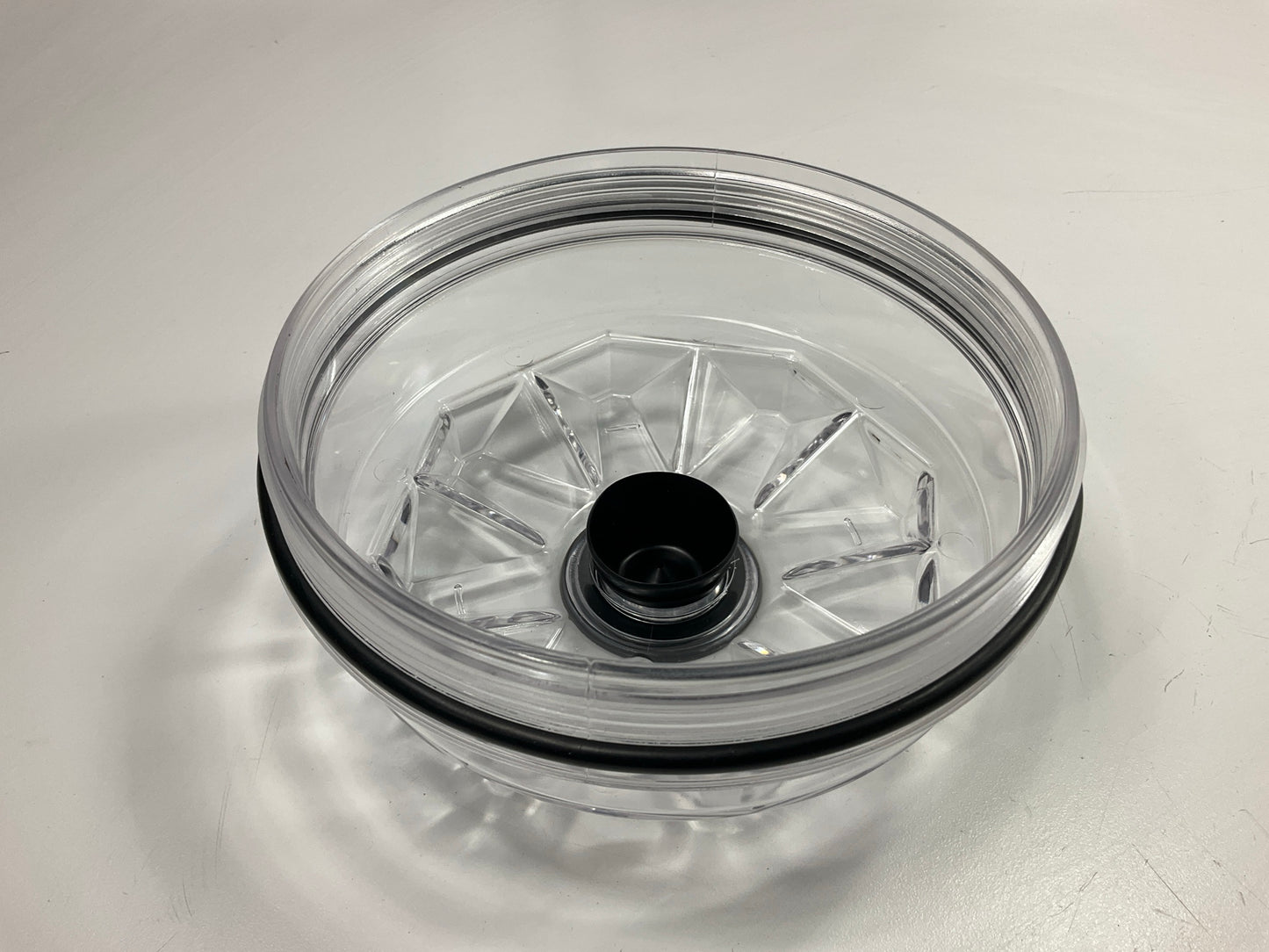 Automann 180-10618 Clear Hub Cap, 6-1/4''-8 Thread