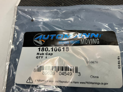 Automann 180-10618 Clear Hub Cap, 6-1/4''-8 Thread