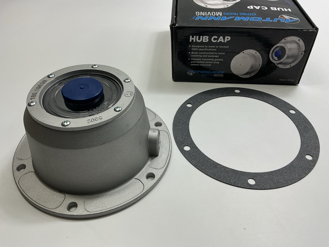Automann 180.10630 Die Cast Hub Cap With Side Plug Replaces 343-4195 11-0669