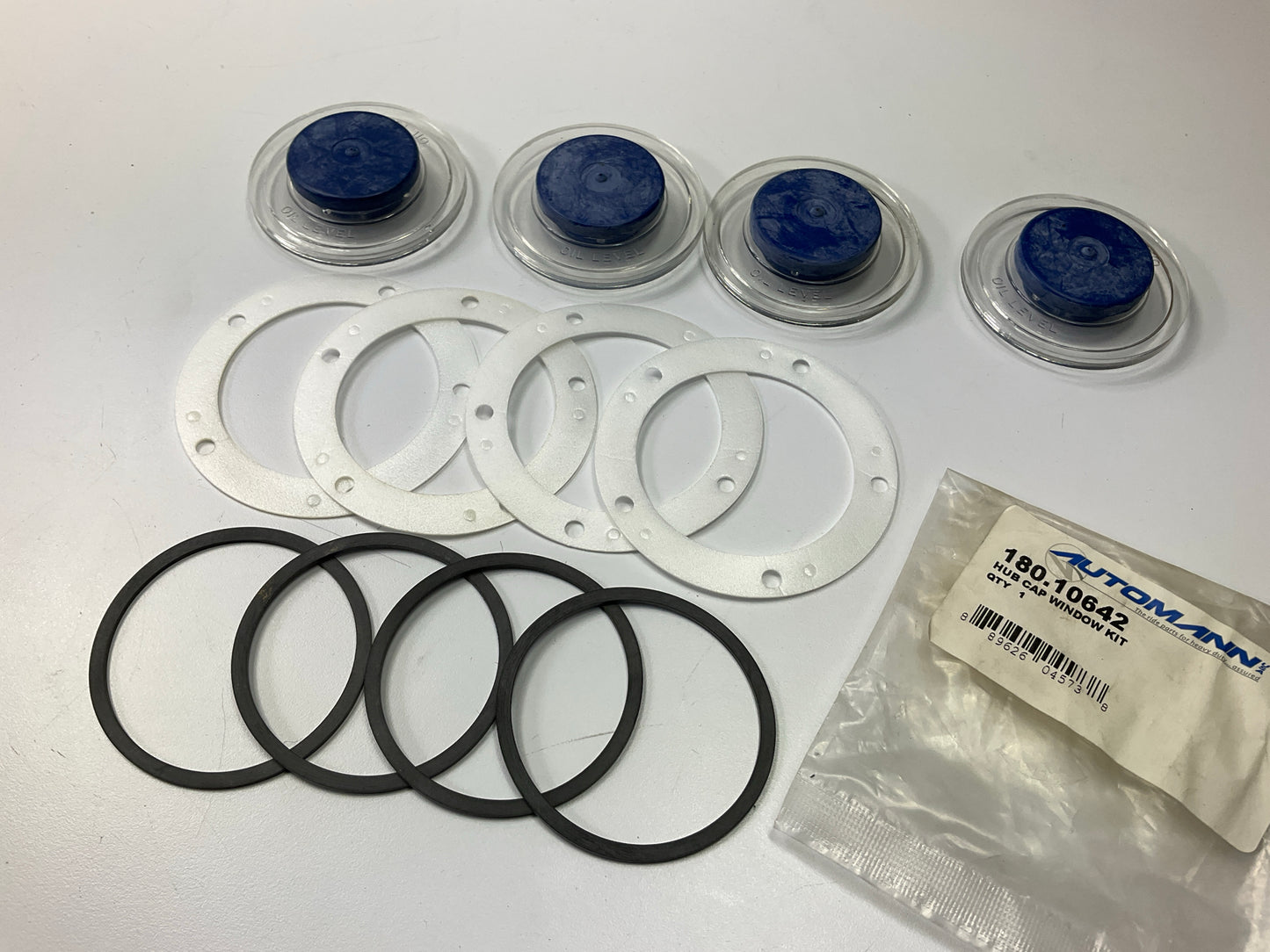 (4) Automann 180.10642 Wheel Hub Cap Window Kit, Replaces Stemco 359-5999