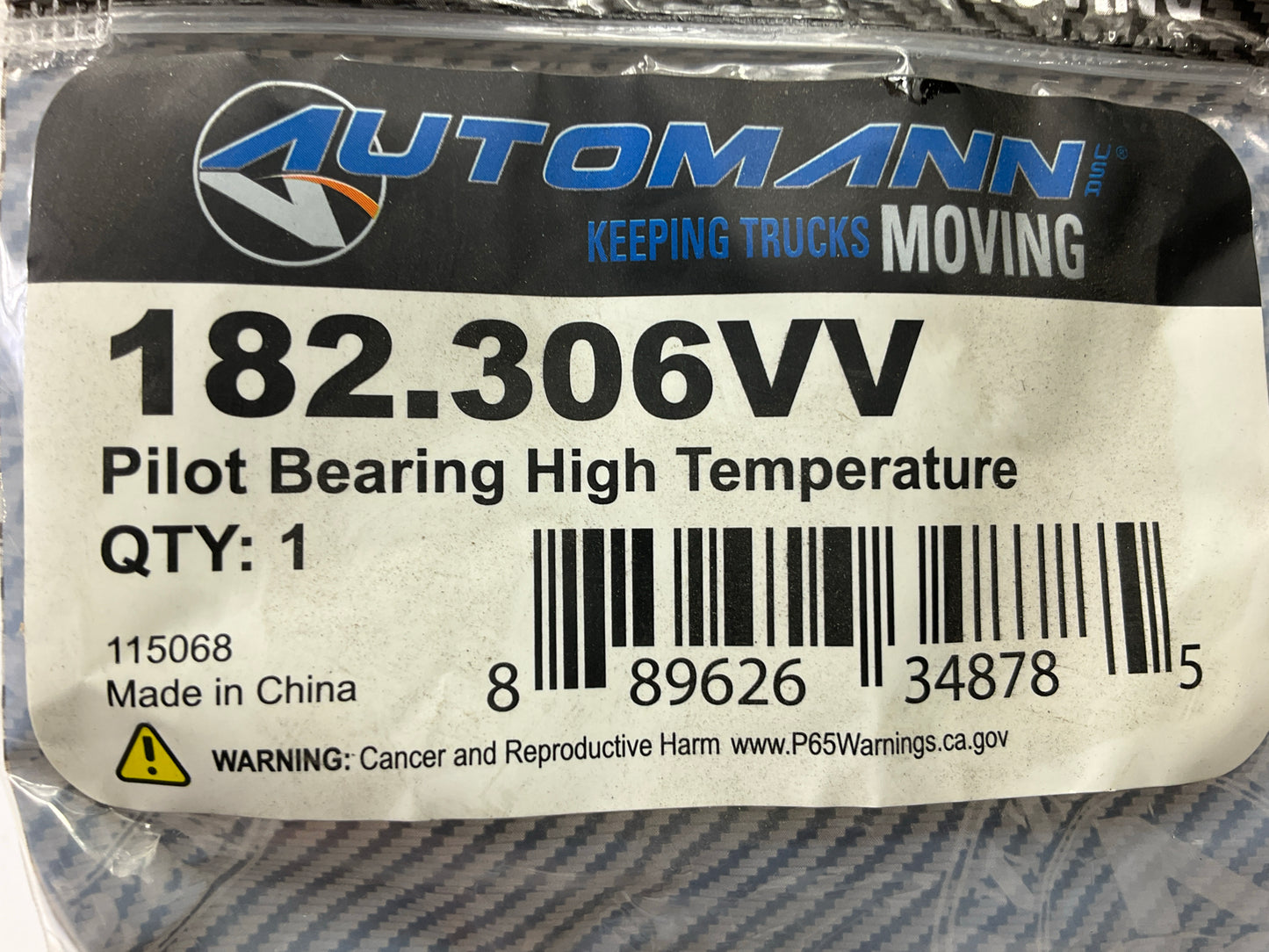Automann 182.306VV Pilot Bearing High Temperature, 2.833'' OD X 1.179'' ID X 0.750