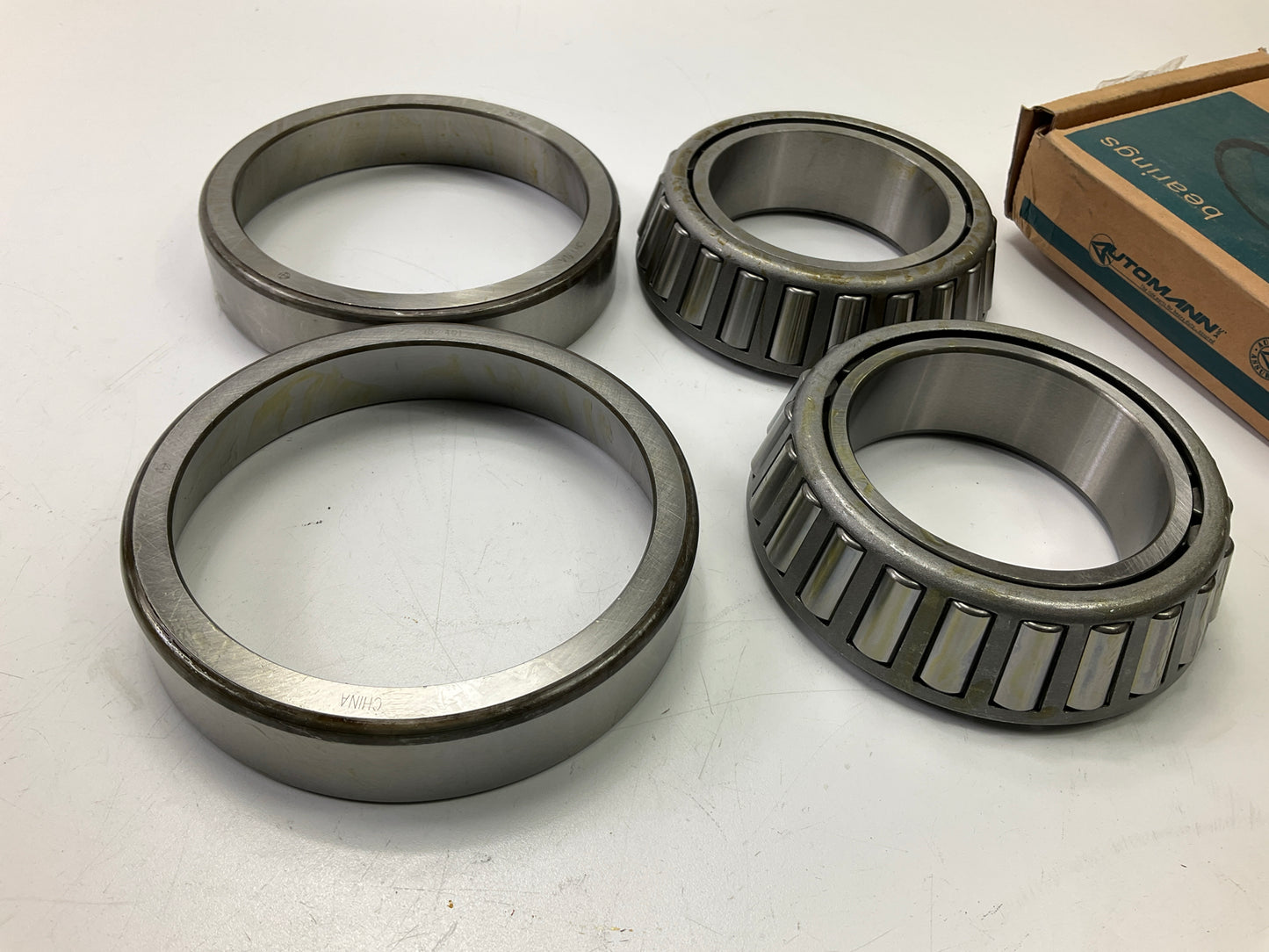 (2) Automann 182.401 Wheel Bearing & Race Set