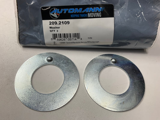 (2) Automann 209.2109 Axle Spindle Washer, 3.000'' OD X 1.531'' ID X 0.031'' Thick