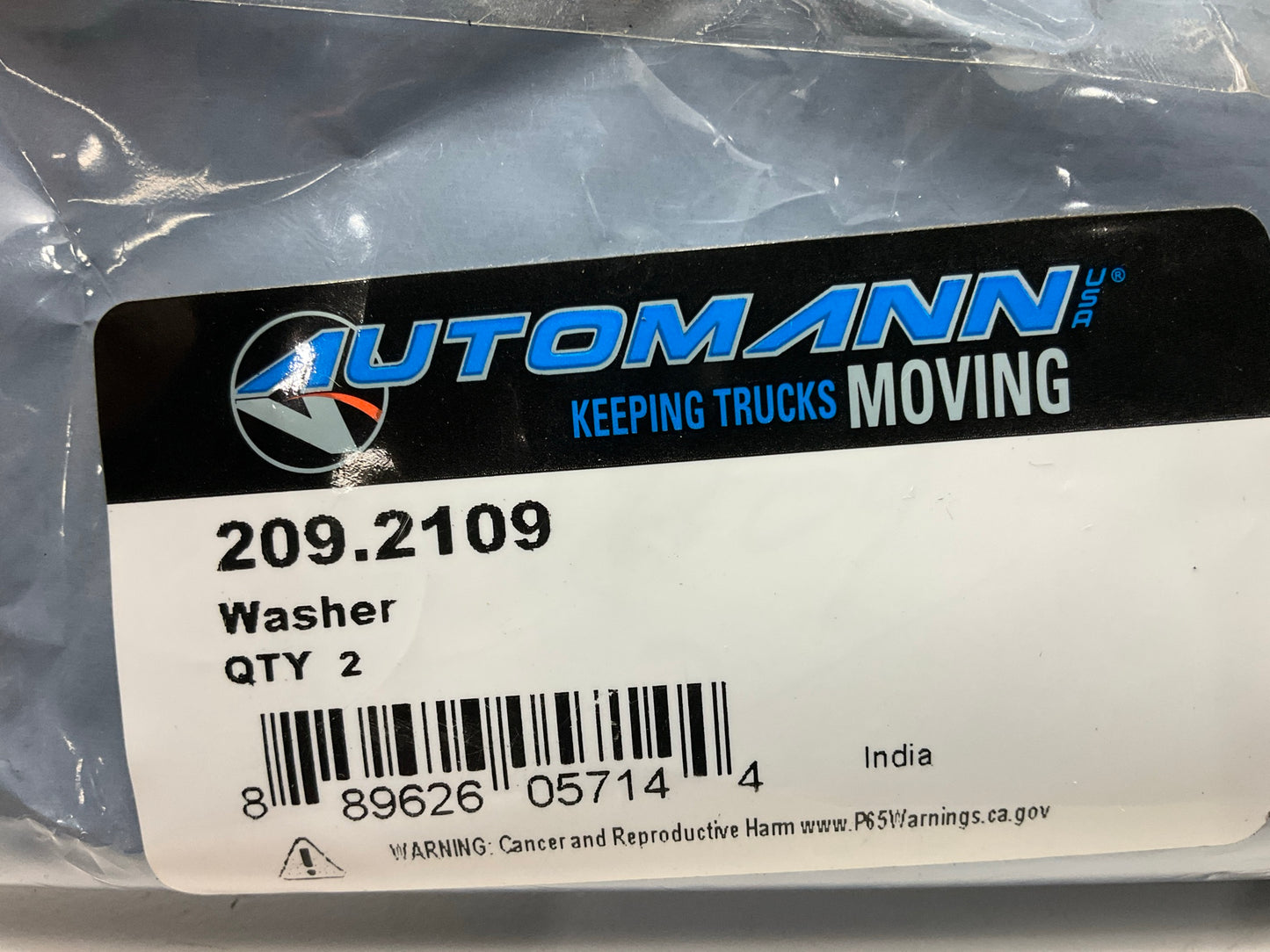 (2) Automann 209.2109 Axle Spindle Washer, 3.000'' OD X 1.531'' ID X 0.031'' Thick