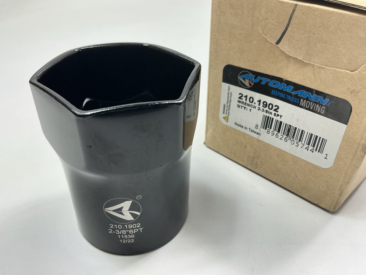 Automann 210-1902 2-3/8'' 6 Point Locknut Wrench Socket