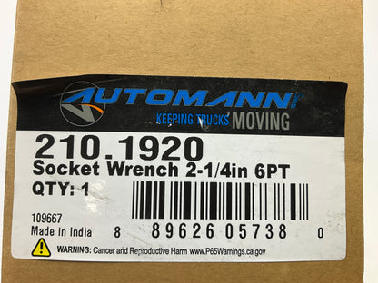 Automann 210-1920 2-1/4'' 6 Point Locknut Wrench Socket