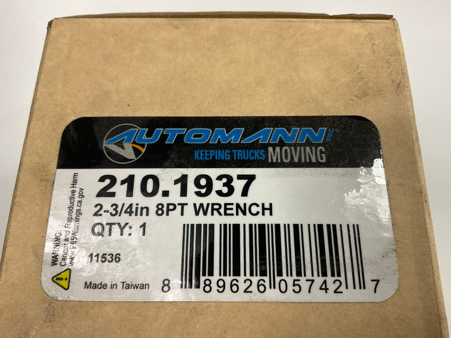 Automann 210-1937 2-3/4'' 8 Point Locknut Wrench Socket