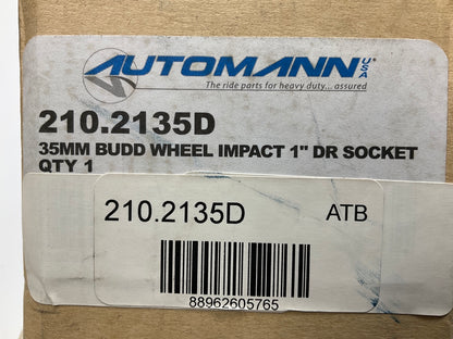 Automann 210.2135D 35mm Budd Wheel Impact Socket, 1'' Drive