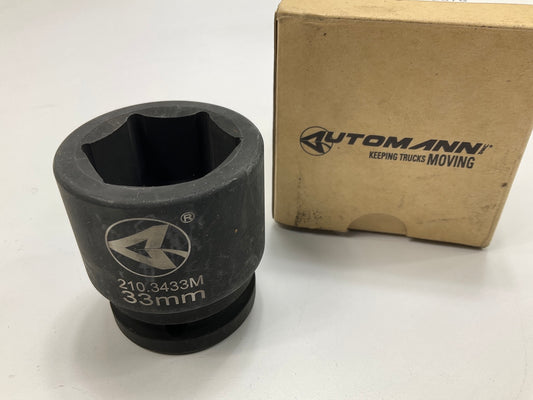 Automann 210.3433M 33mm Impact Shallow Socket, 6 Point, 3/4'' Drive